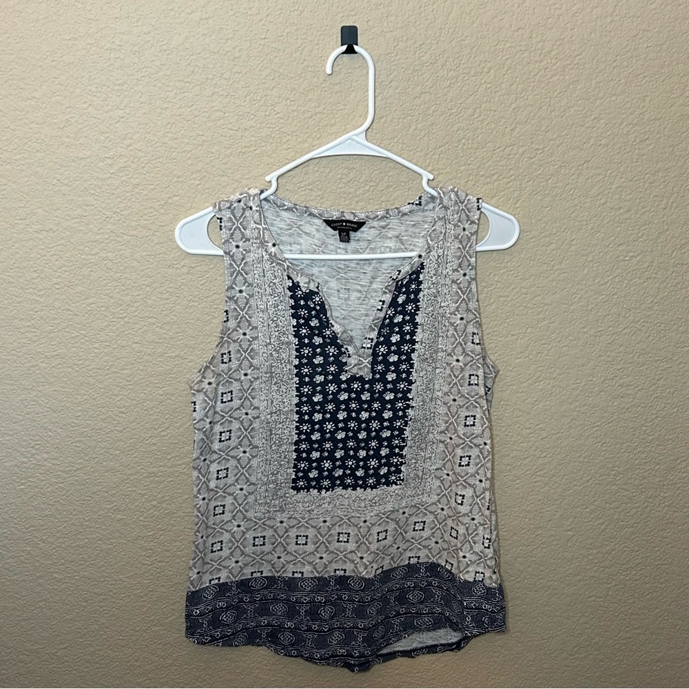 Lucky Brand, Relaxed Fit, Sleeveless Tank, Size S